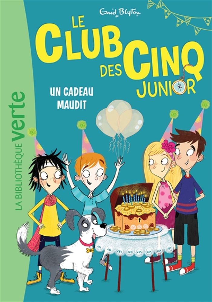 Couverture du livre « LE CLUB DES CINQ JUNIOR, TOME 09 - UN CADEAU MAUDIT » de Enid Blyton, librairie Les Contes Infusés à Corte