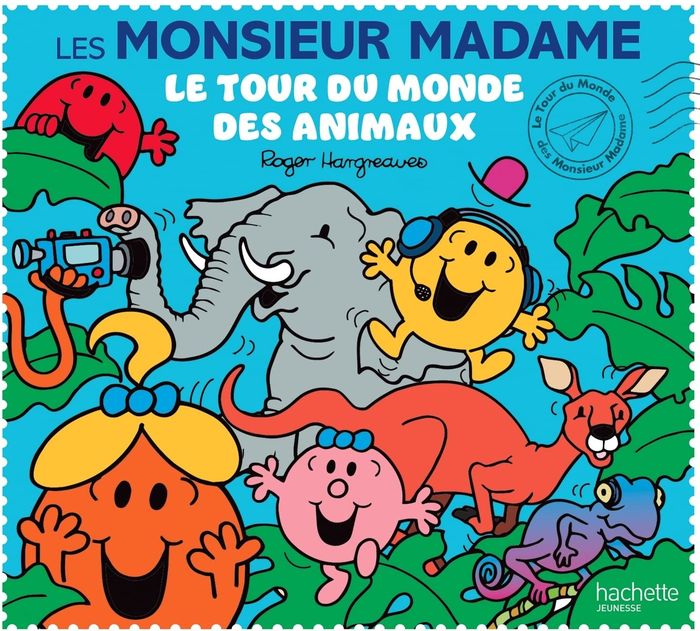 Couverture du livre « Le tour du monde des animaux » de Adam Hargreaves, librairie Les Contes Infusés à Corte