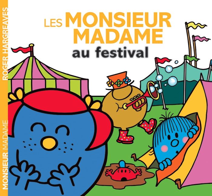 Couverture du livre « Les monsieur madame au festival » de Adam Hargreaves, librairie Les Contes Infusés à Corte