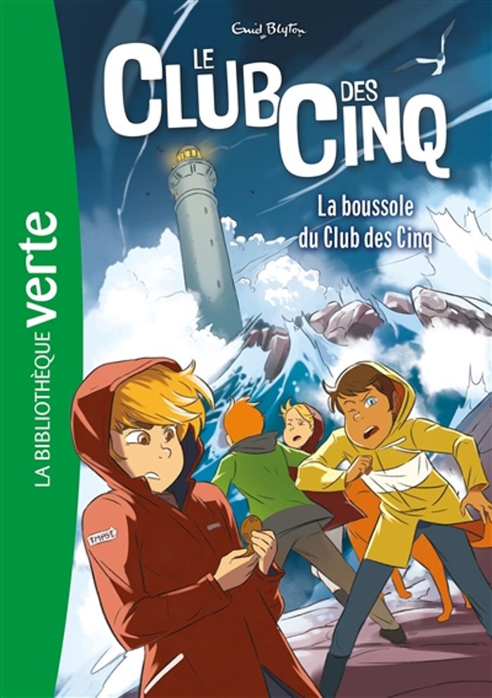 Couverture du livre « La boussole du club des Cinq » de Enid Blyton, librairie Les Contes Infusés à Corte