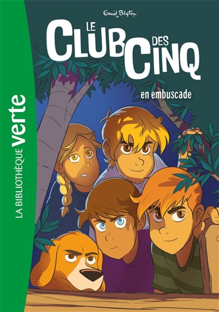 Couverture du livre « Le club des Cinq en embuscade » de Enid Blyton, librairie Les Contes Infusés à Corte