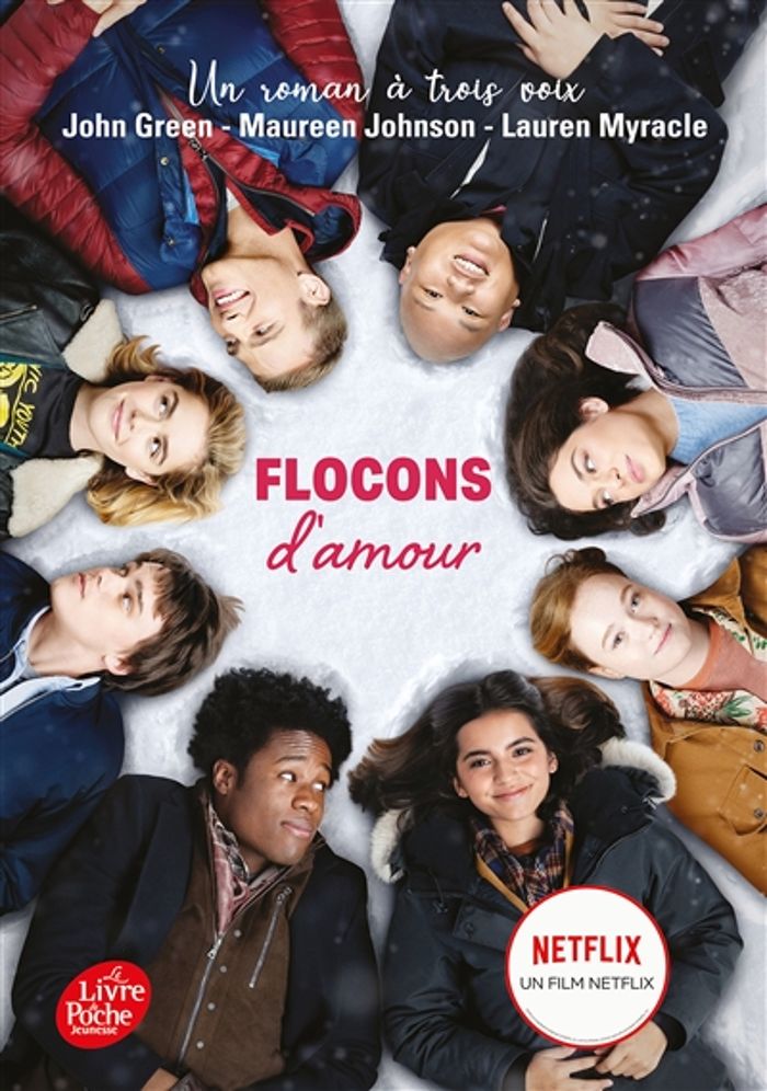 Couverture du livre « Let it snow : le roman "Flocons d'amour" à l'origine du film Netflix » de John Green, librairie Les Contes Infusés à Corte