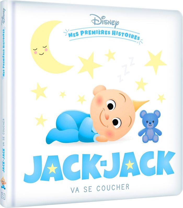 Couverture du livre « DISNEY - MES PREMIERES HISTOIRES - JACK-JACK VA SE COUCHER » de Collectif, librairie Les Contes Infusés à Corte