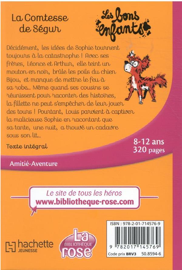 Quatrième de couverture de « LA COMTESSE DE SEGUR - T06 - LA COMTESSE DE SEGUR 06 NED - LES BONS ENFANTS »