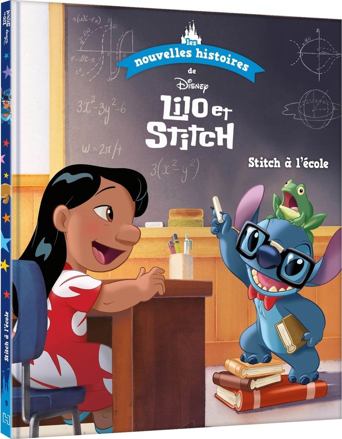 Couverture du livre « DISNEY - LES NOUVELLES HISTOIRES DE LILO ET STITCH - STITCH A L'ECOLE » de Xxx, librairie Les Contes Infusés à Corte