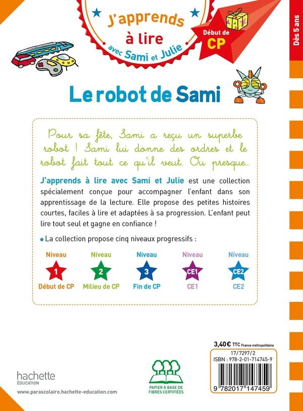 Quatrième de couverture de « Le robot de Sami »