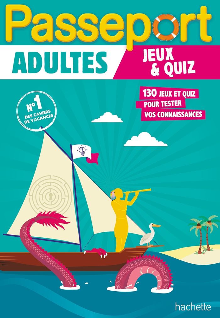 Couverture du livre « PASSEPORT ADULTES - JEUX ET QUIZ - CAHIER DE VACANCES 2026 » de Gabrielli, librairie Les Contes Infusés à Corte