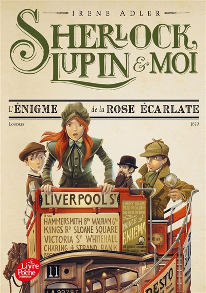 Couverture du livre « SHERLOCK, LUPIN ET MOI - TOME 3 - L'ENIGME DE LA ROSE ECARLATE », librairie Les Contes Infusés à Corte