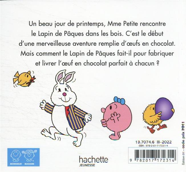 Quatrième de couverture de « Les monsieur madame et le lapin de Pâques »