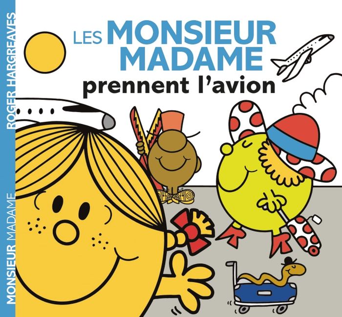 Couverture du livre « Les monsieur madame prennent l'avion » de Roger Hargreaves, librairie Les Contes Infusés à Corte