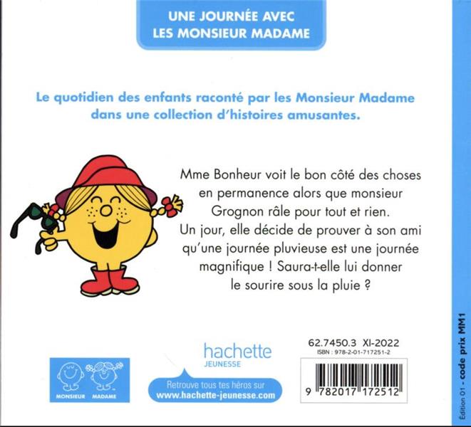 Quatrième de couverture de « Une journée sous la pluie avec les monsieur madame »