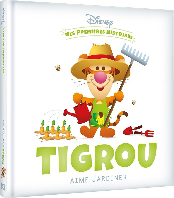 Couverture du livre « DISNEY - MES PREMIERES HISTOIRES - TIGROU AIME JARDINER » de Xxx, librairie Les Contes Infusés à Corte