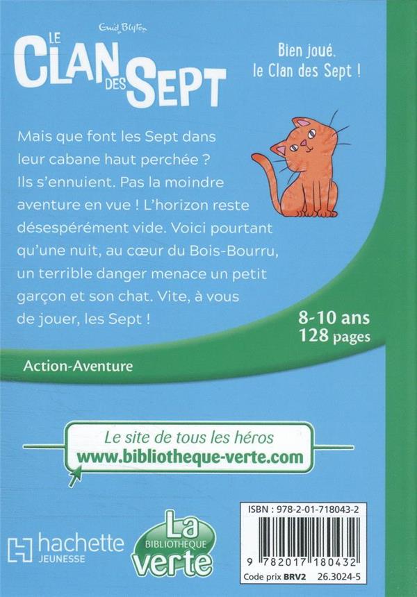 Quatrième de couverture de « Bien joué, le clan des Sept ! »