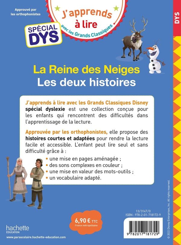Quatrième de couverture de « La reine des neiges : les deux histoires »