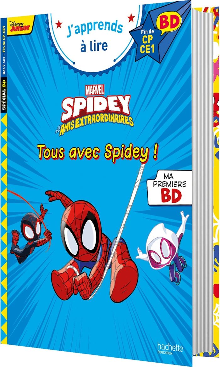 Couverture du livre « Tous avec Spidey ! », librairie Les Contes Infusés à Corte
