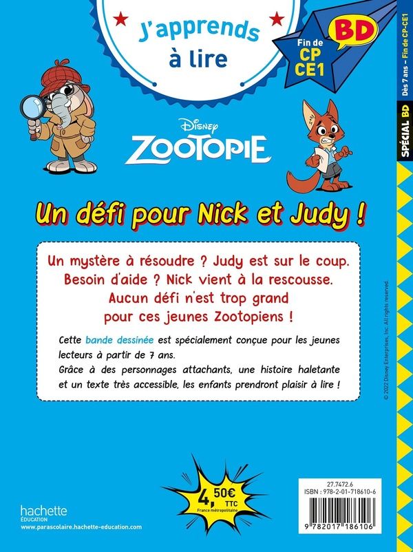 Quatrième de couverture de « Un défi pour Nick et Judy ! »