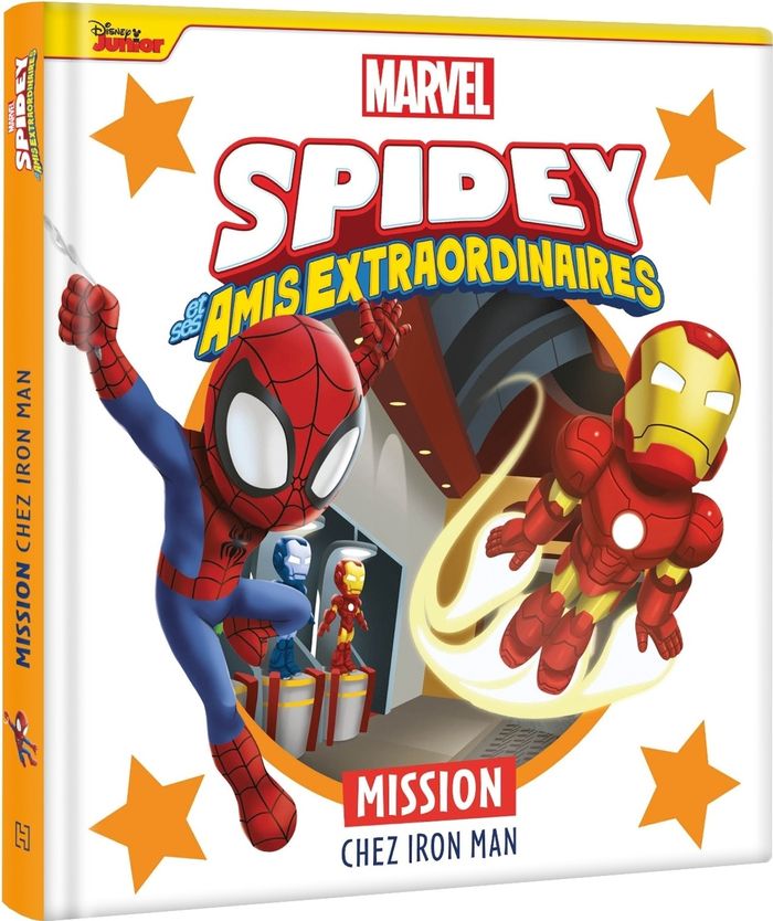 Couverture du livre « SPIDEY ET SES AMIS EXTRAORDINAIRES - MISSION CHEZ IRON MAN - MARVEL » de Xxx, librairie Les Contes Infusés à Corte