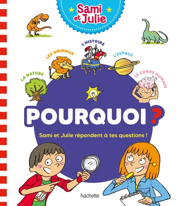 Couverture du livre « Pourquoi ? Sami et Julie répondent à tes questions ! » de Sandra Lebrun, librairie Les Contes Infusés à Corte
