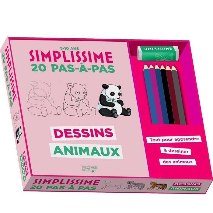 Couverture du livre « Dessins animaux : tout pour apprendre à dessiner des animaux » de Lise Herzog, librairie Les Contes Infusés à Corte