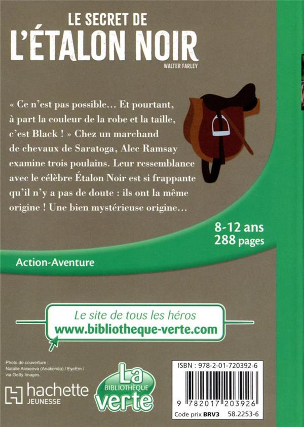 Quatrième de couverture de « L'ETALON NOIR - T09 - L'ETALON NOIR 09 NED - LE SECRET DE L'ETALON NOIR »