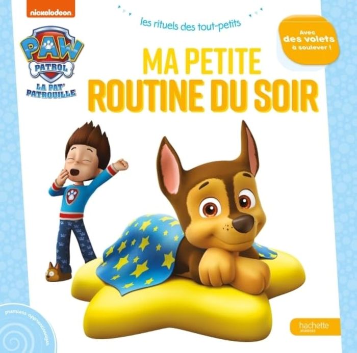 Couverture du livre « Ma petite routine du soir : avec des volets à soulever ! » de Nickelodeon, librairie Les Contes Infusés à Corte