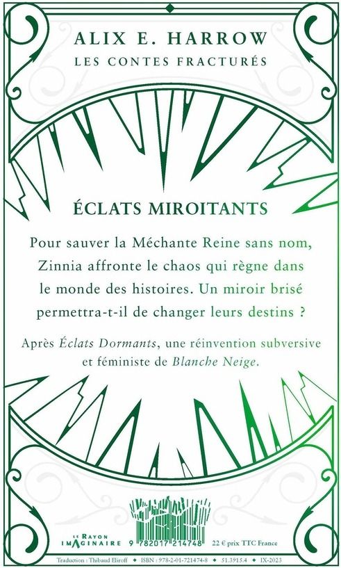 Quatrième de couverture de « Éclats miroitants : les contes fracturés »