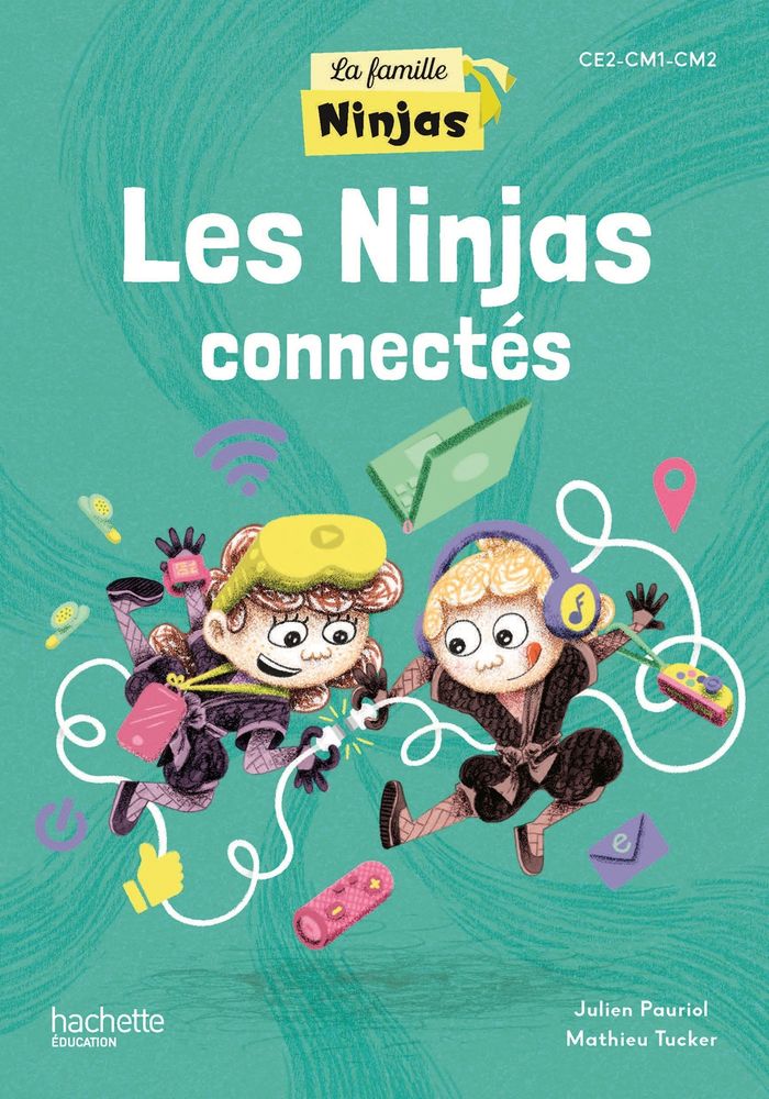 Couverture du livre « Les Ninjas connectés », librairie Les Contes Infusés à Corte