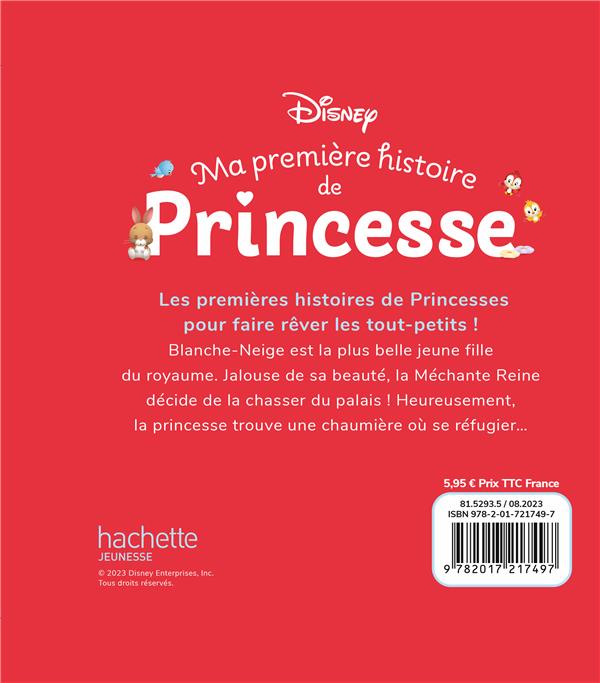 Quatrième de couverture de « DISNEY BABY - MA PREMIERE HISTOIRE DE BLANCHE-NEIGE, L'HISTOIRE DE BLANCHE-NEIGE ET LES SEPT NAINS »