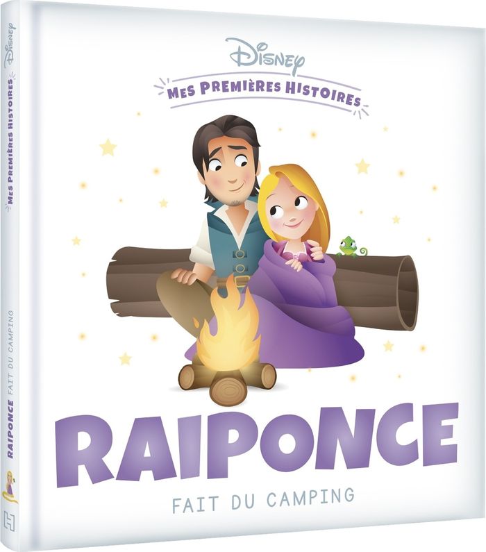 Couverture du livre « DISNEY - MES PREMIERES HISTOIRES - RAIPONCE FAIT DU CAMPING », librairie Les Contes Infusés à Corte