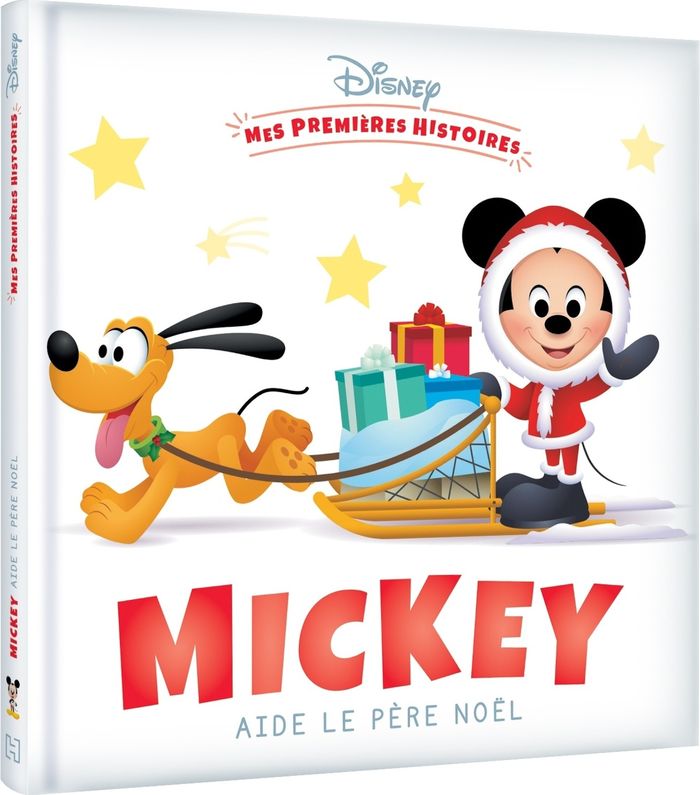 Couverture du livre « DISNEY - MES PREMIERES HISTOIRES - MICKEY AIDE LE PERE NOEL », librairie Les Contes Infusés à Corte