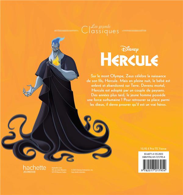 Quatrième de couverture de « HERCULE - LES GRANDS CLASSIQUES - DISNEY »