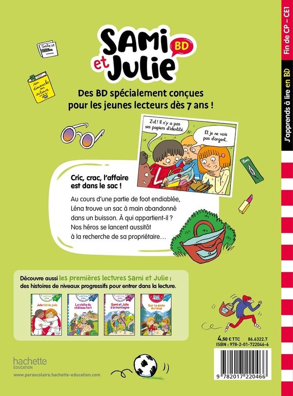 Quatrième de couverture de « Cric, crac, l'affaire est dans le sac ! »