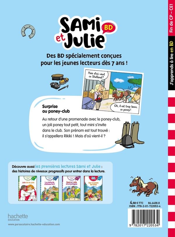 Quatrième de couverture de « Surprise au poney-club »