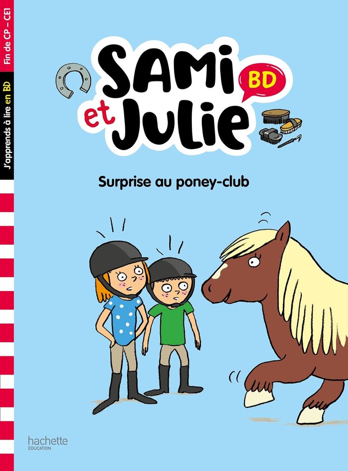 Couverture du livre « Surprise au poney-club » de Sandra Lebrun, librairie Les Contes Infusés à Corte