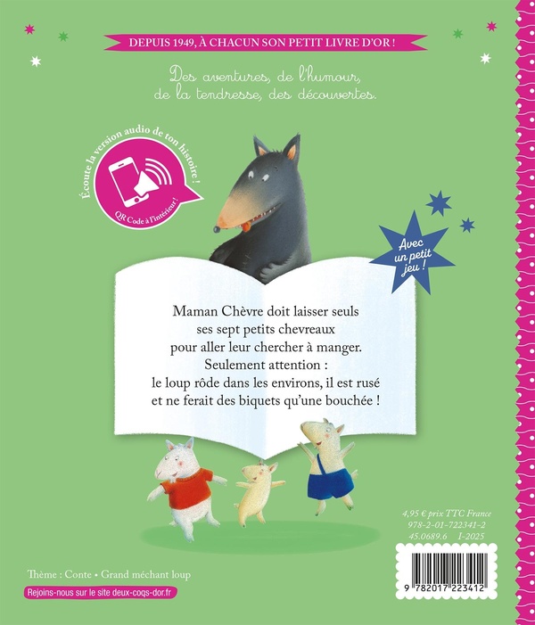 Quatrième de couverture de « Le loup et les sept chevreaux »