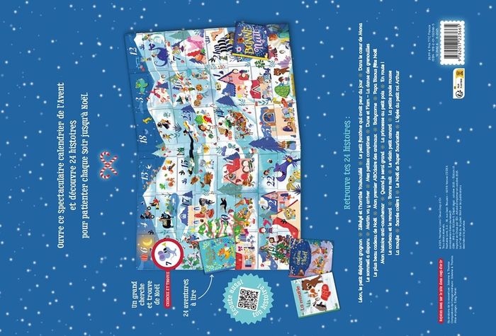 Quatrième de couverture de « Calendrier de l'avent à lire et à écouter »