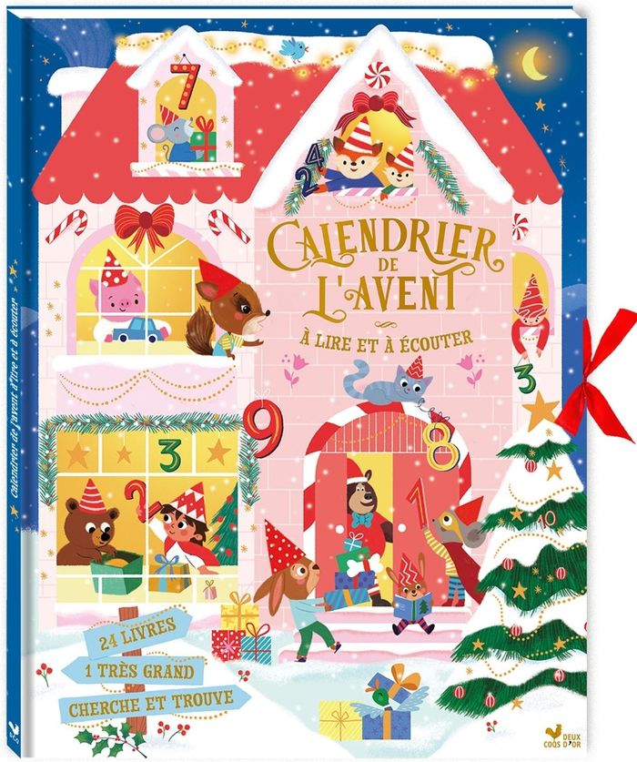Couverture du livre « Calendrier de l'avent à lire et à écouter » de Collectif, librairie Les Contes Infusés à Corte