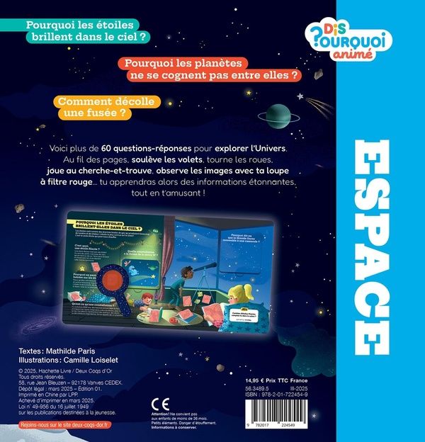 Quatrième de couverture de « Espace »