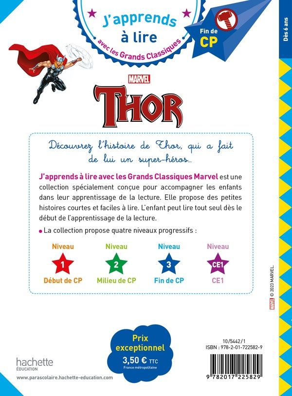 Quatrième de couverture de « Thor »