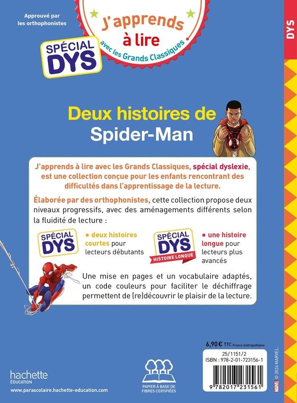 Quatrième de couverture de « Deux histoires de Spider-Man »