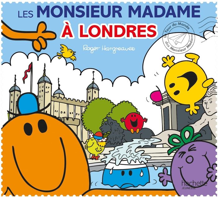 Couverture du livre « Les Monsieur Madame à Londres » de Adam Hargreaves, librairie Les Contes Infusés à Corte