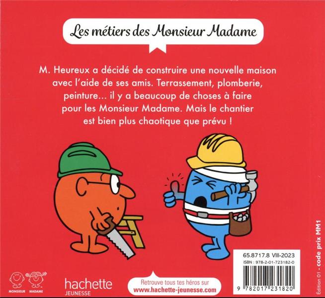 Quatrième de couverture de « Le chantier des Monsieur Madame »