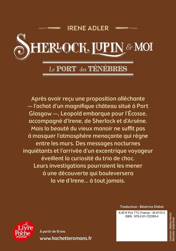 Quatrième de couverture de « SHERLOCK, LUPIN ET MOI - TOME 11 - LE PORT DES TENEBRES »