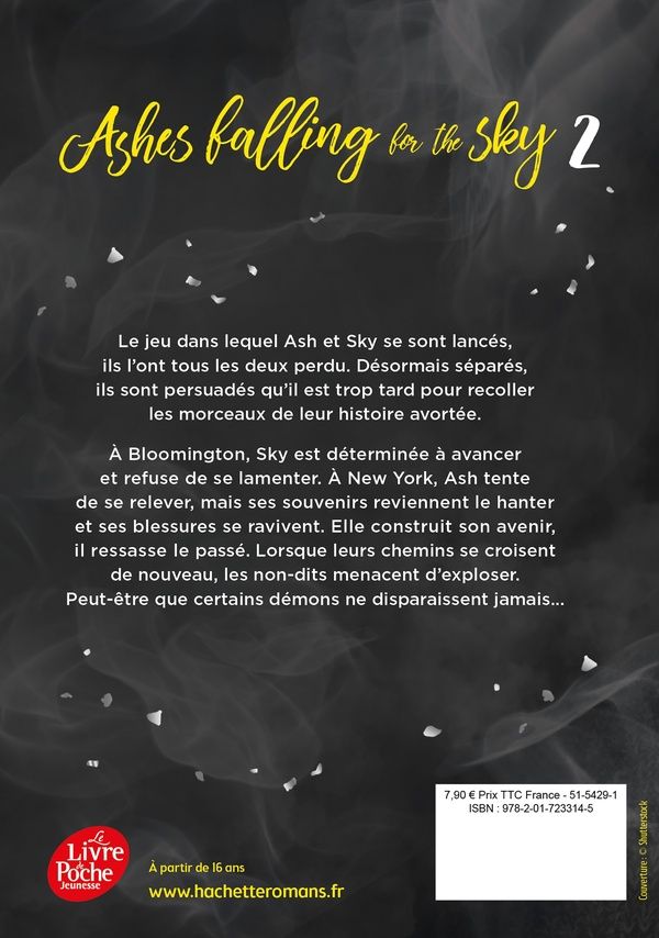 Quatrième de couverture de « ASHES FALLING FOR THE SKY - TOME 2 »