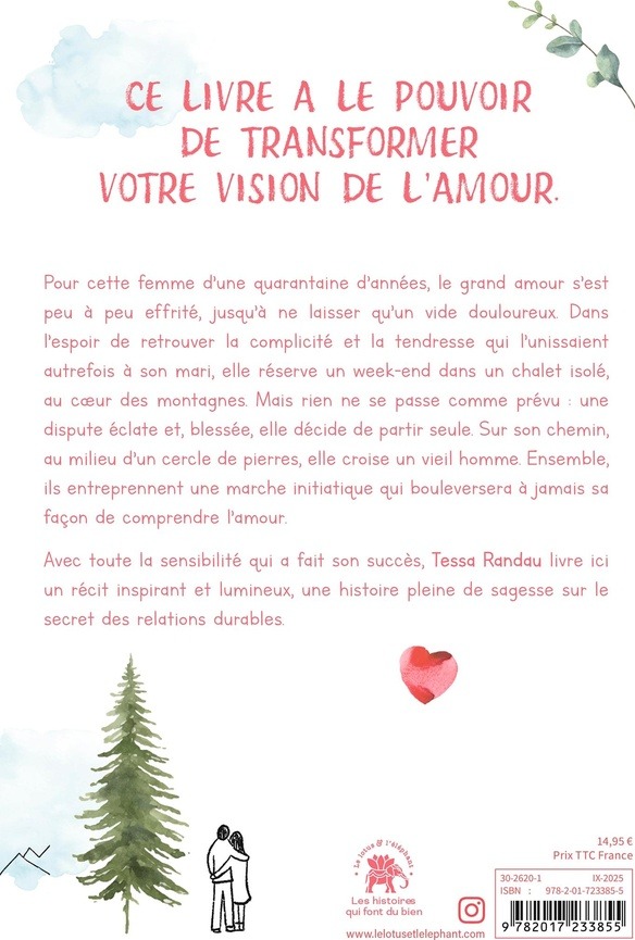 Quatrième de couverture de « Les montagnes, le brouillard, l'amour et moi : une histoire magique sur le mystère de l'amour »