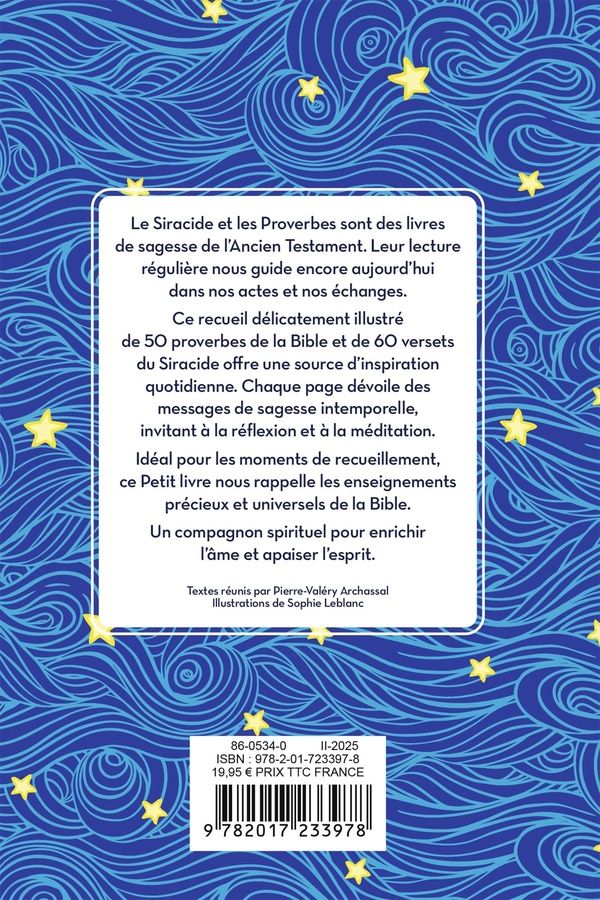 Quatrième de couverture de « Le petit livre de la sagesse de la Bible »