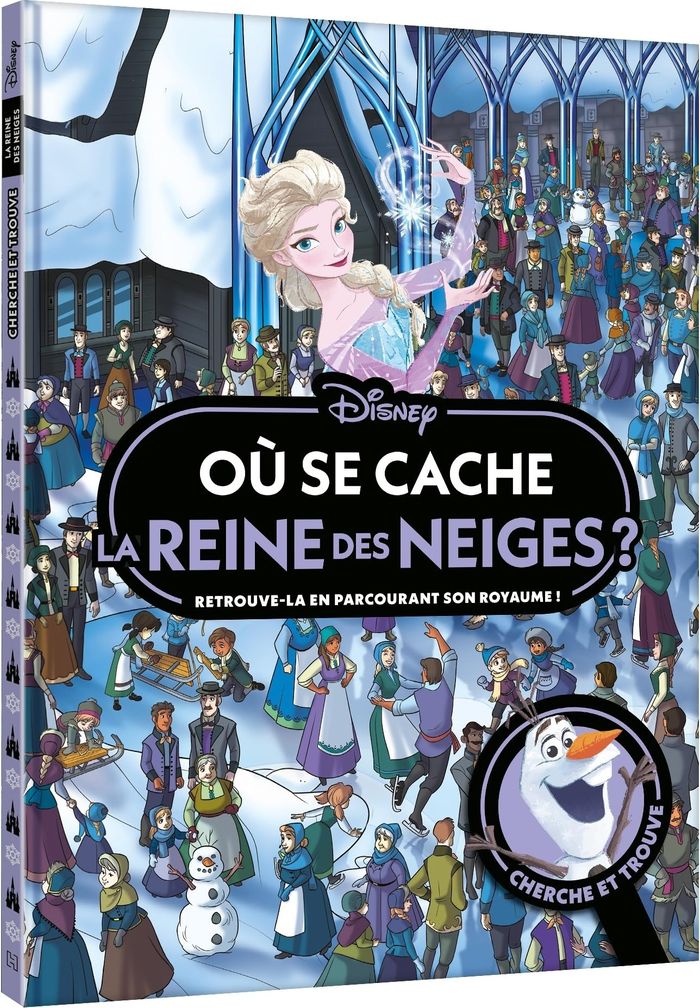 Couverture du livre « Où se cache la reine des neiges ? : retrouve-la en parcourant son royaume ! », librairie Les Contes Infusés à Corte