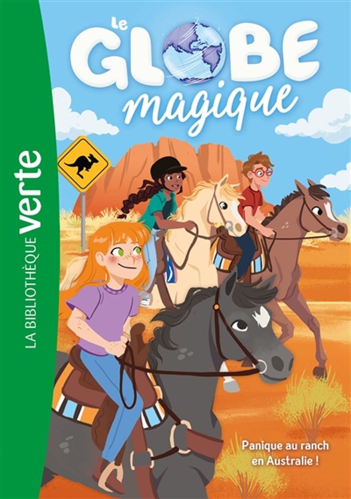 Couverture du livre « Panique au ranch en Australie ! : le globe magique », librairie Les Contes Infusés à Corte