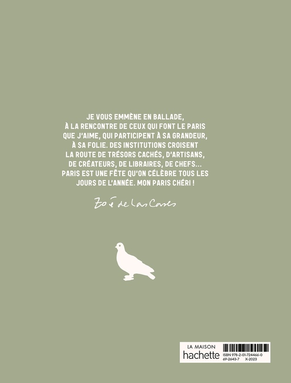 Quatrième de couverture de « Paris chéri : address book »