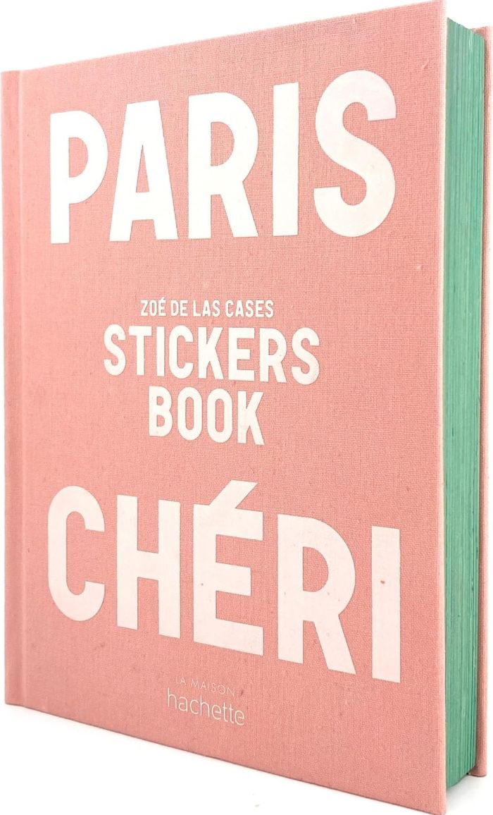 Couverture du livre « PARIS CHERI - STICKERS BOOK » de De Las Cases Zoe, librairie Les Contes Infusés à Corte